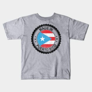 Made in Puerto Rico Grunge Style Kids T-Shirt